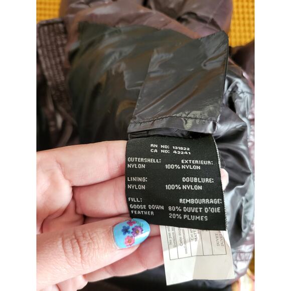 SAM New York Womens Purple Nylon Goose Down Fill Women's Full Zip Coat Jacket M - Picture 4 of 7